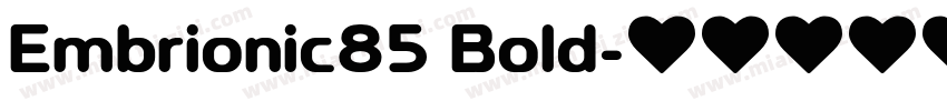 Embrionic85 Bold字体转换